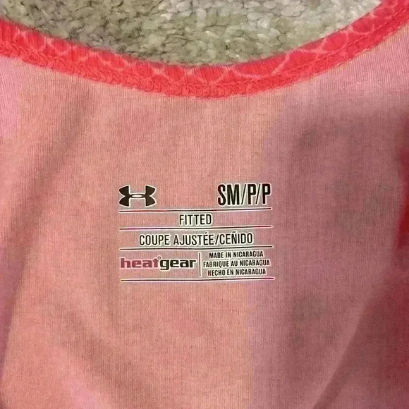Women’s Pink Under Armour Workout Tank Top - Picture 3 of 5